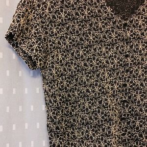 Vintage Gold & Black Blouse. Fits like a Medium.
